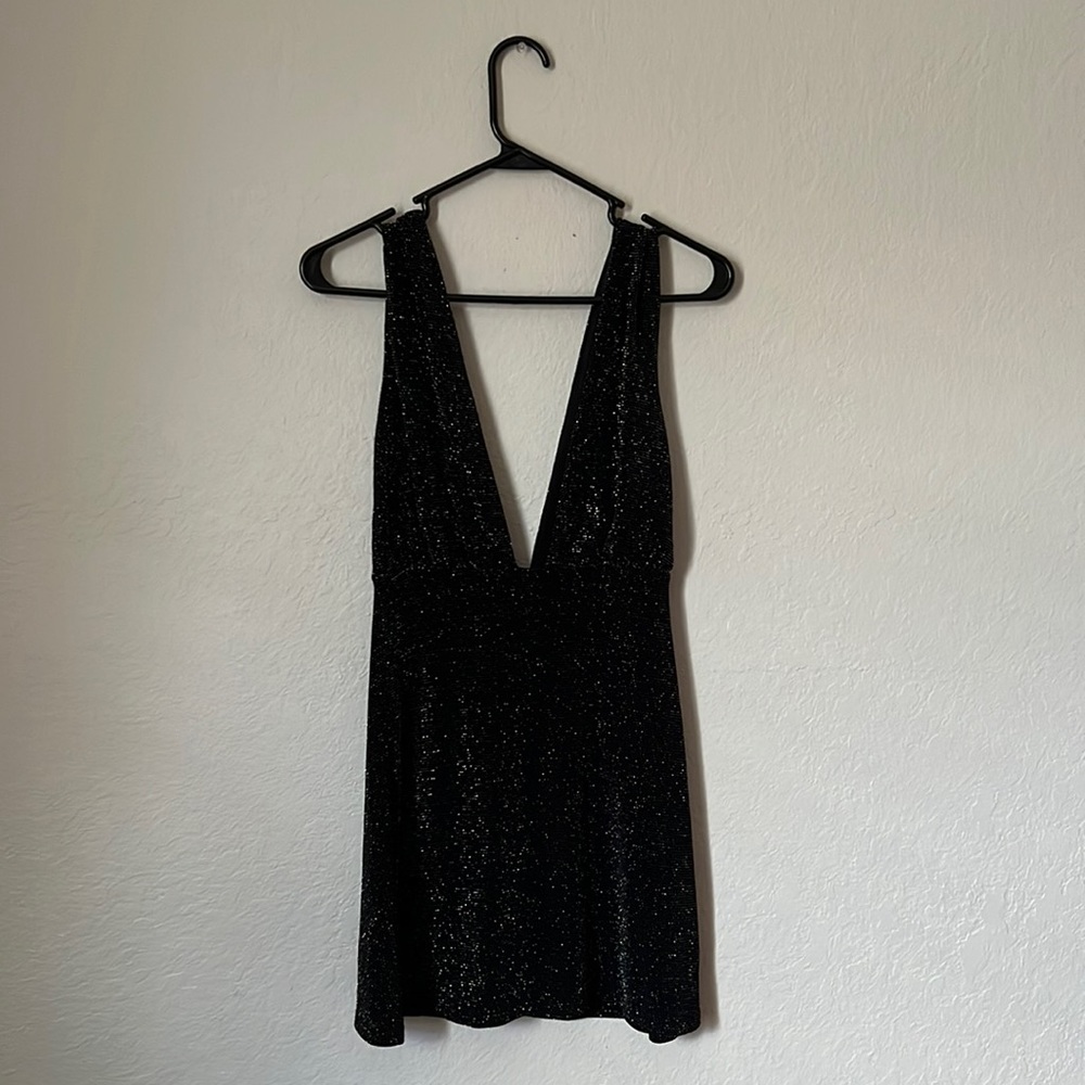 Mini black dress